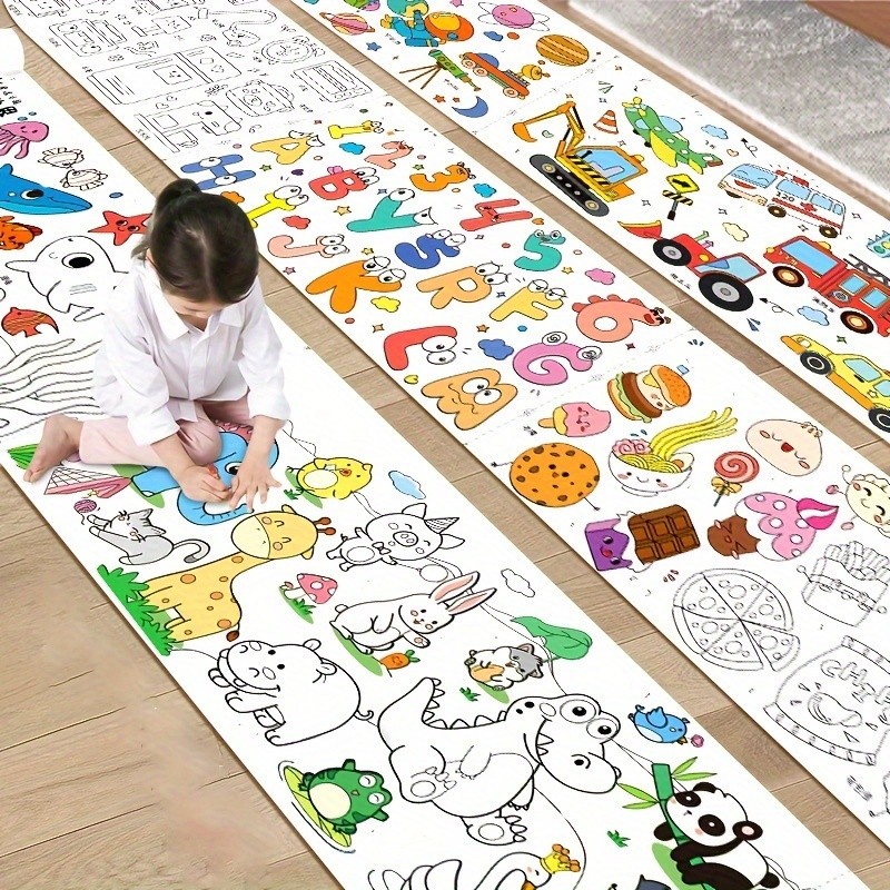 

6/5PCS Graffiti paper Extra long painting paper Graffiti scrolls can be cut to fit the canvas of