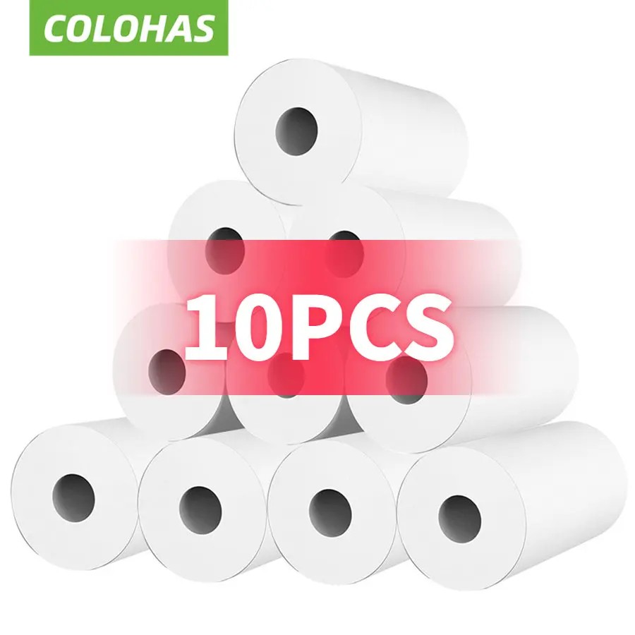

57*25mm 10 Rolls Thermal Paper White for Children Camera Instant Printer and Kids Camera Printing