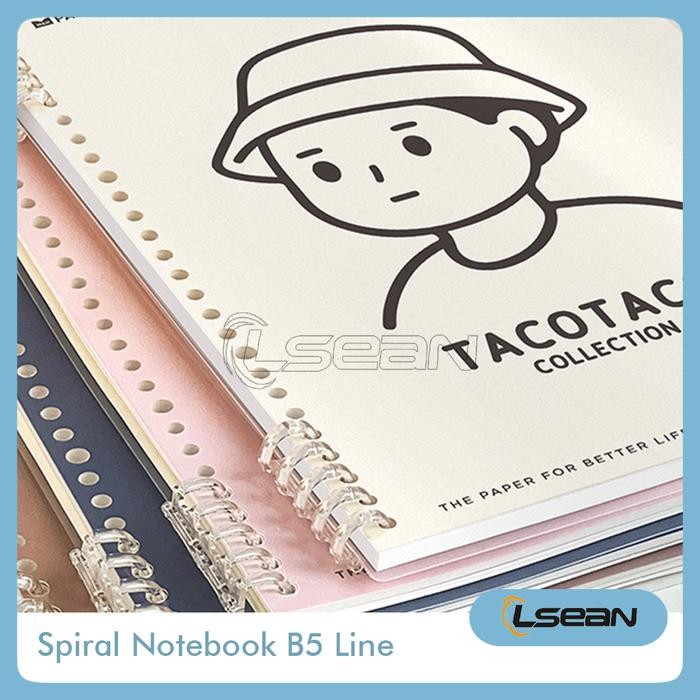 

Buku Catatan 10 Ring Binder Bergaris Notebook B5 60 Lembar Paper Stationery