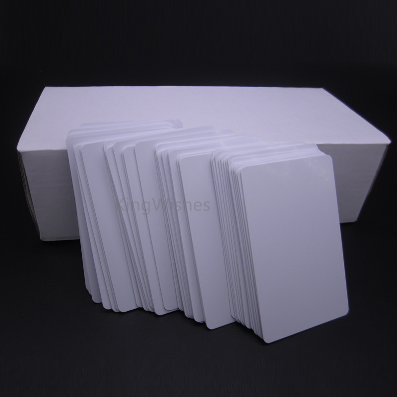 

230Pcs Blank Inkjet White Cards CR80 PVC Plastic Card Both Side Printable Waterproof ID Card For