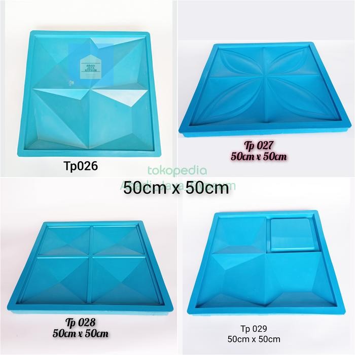 CETAKAN WALLPANEL 3D / CETAKAN PANEL DINDING 3D 50cm x 50cm