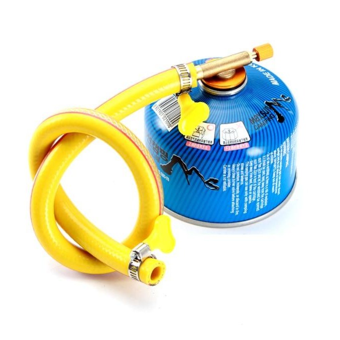 adaptor gas kaleng canister plus selang kumplit