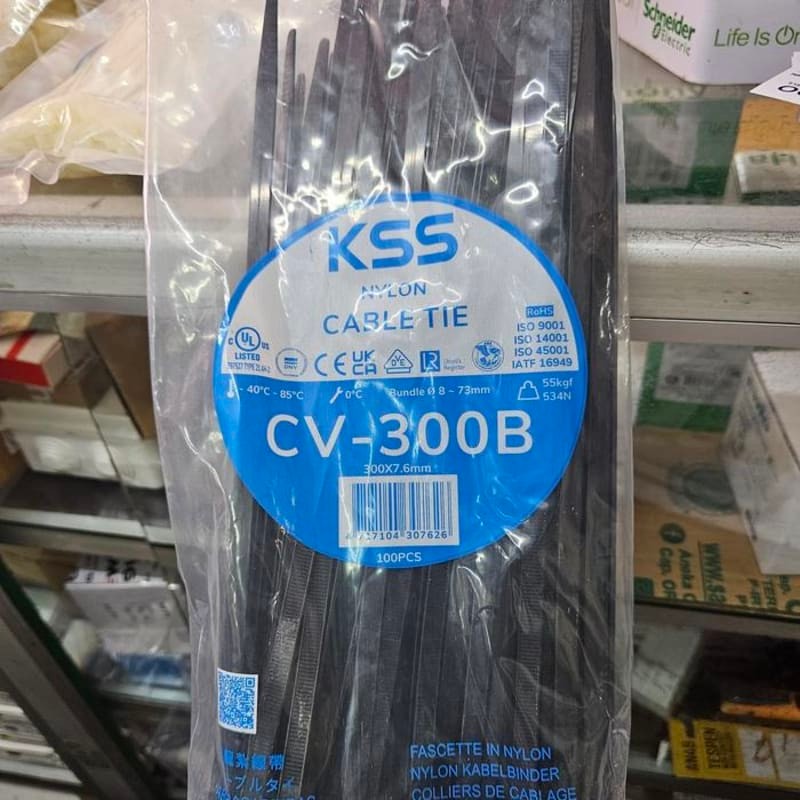 

CABLE TIES KSS CV-300 x 7.6 mm per pack 100pcs