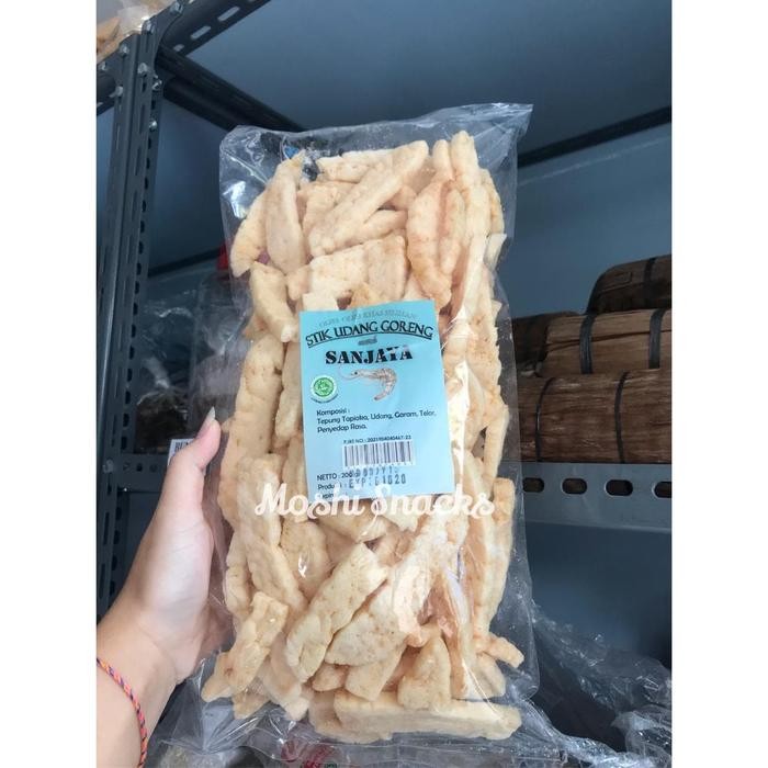 

New Kerupuk / Kemplang Stik Stick Udang Goreng Sanjaya Asli Bangka 200gr