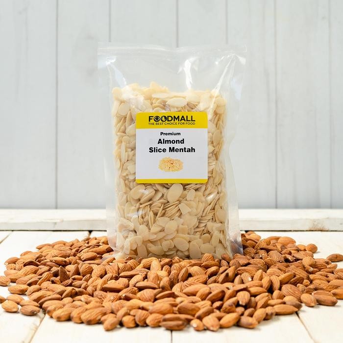 

New Almond Slice 250 gram / Irisan Almond Mentah 250g