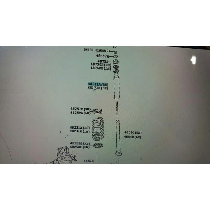 Boot Shock/Karet Stopper Belakang Yaris Vios Ist