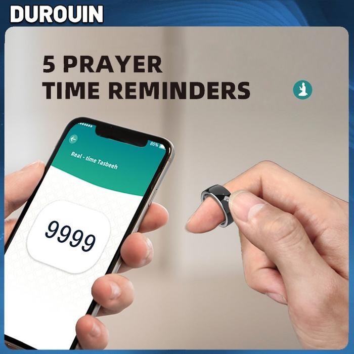 (Allthebest) Durouin-CODequantu zikir ring / QB708 tasbih digital / cincin tasbih digital / cincin