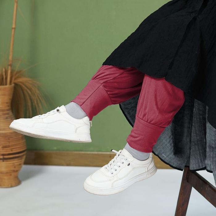 (Allthebest) [ Paket Hemat ] Celamis Panjang isi 3 Eleena Celana Inner Wanita Muslimah Celamis