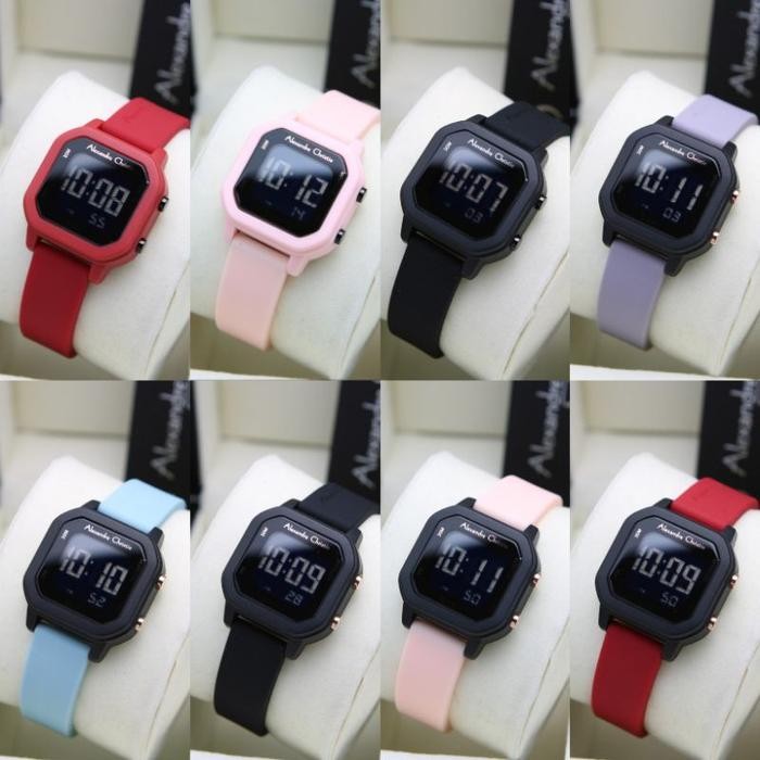 JAM TANGAN WANITA ALEXANDRE CHRISTIE AC 9365 / AC 9365 RUBBER ORIGINAL