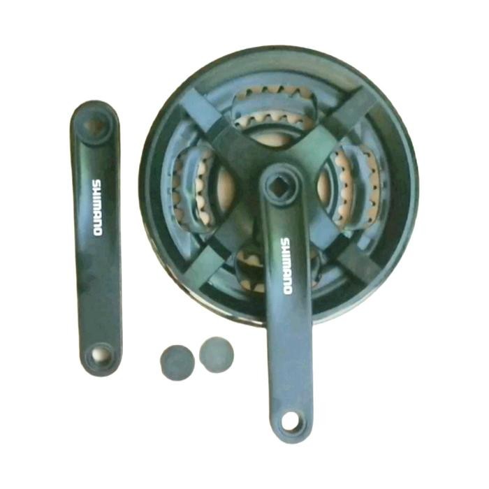 Crank - GIR SEPEDA Shimano 48t TY-301 with COVER sparepart sepeda termurah