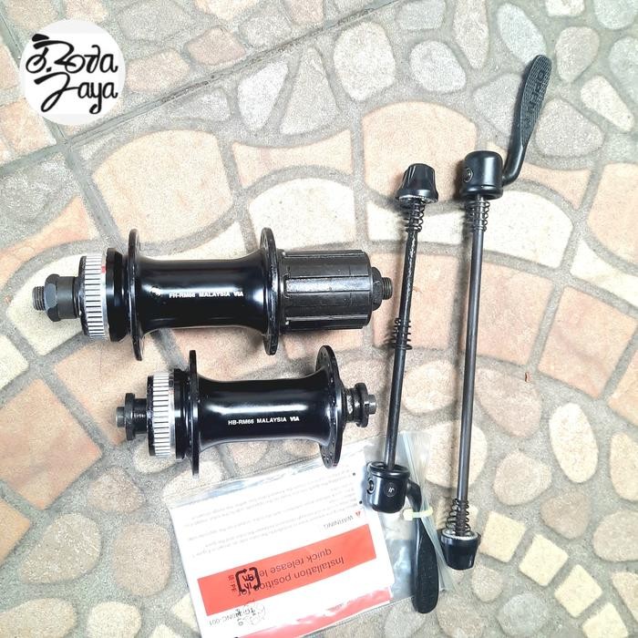 HUB FREE HUB NAP SHIMANO RM66 32H CENTERLOCK BLACK sparepart sepeda termurah