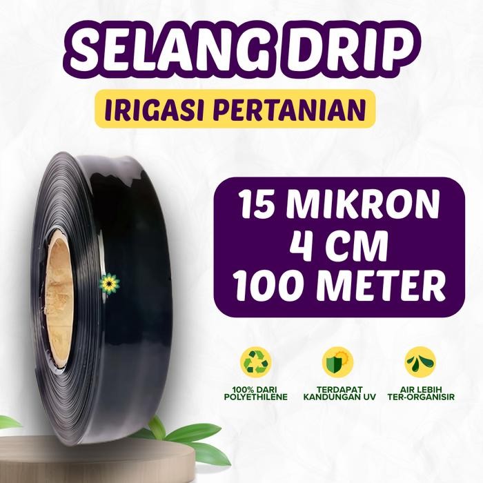 Selang Drip Irigasi 15 Mikron X 100 Meter