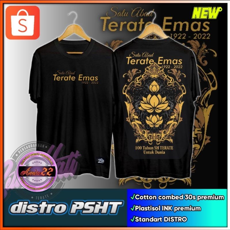 Ori KAOS PSHT TERATE EMAS NEW VIRAL (KODE A1) PANJANG