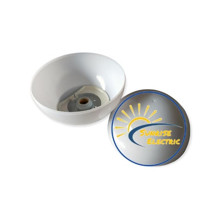 Kap Lampu Taman Bulat