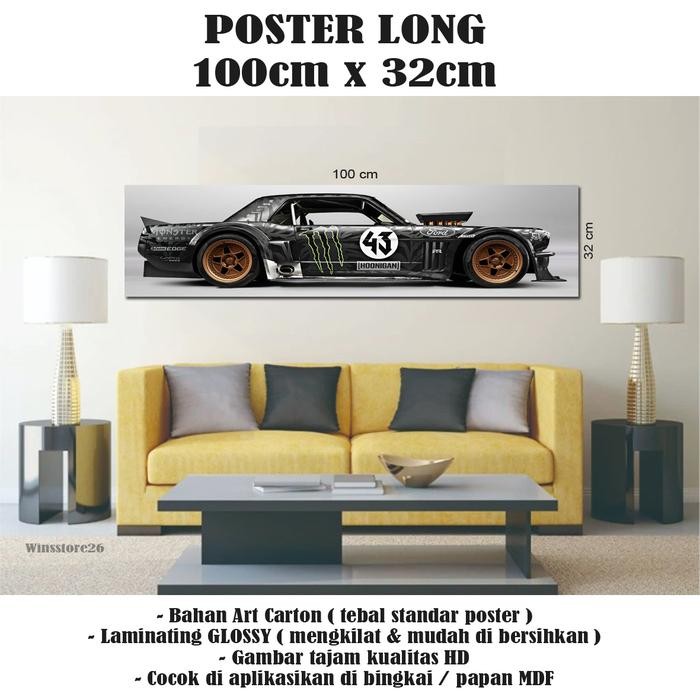 

POSTER Mobil Sport HD 4K LONG uk 100x32cm Free Laminating Glossy