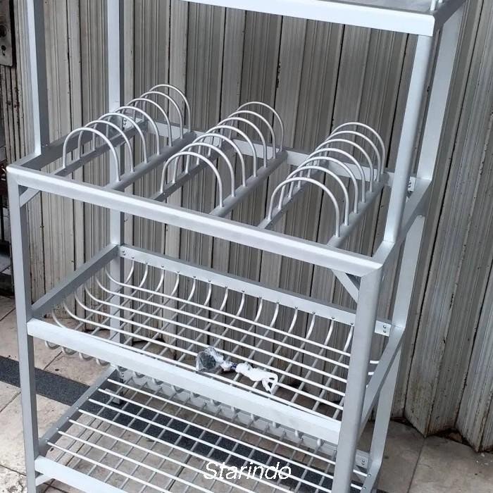 Terbaru Rak Piring Aluminium 4 Susun