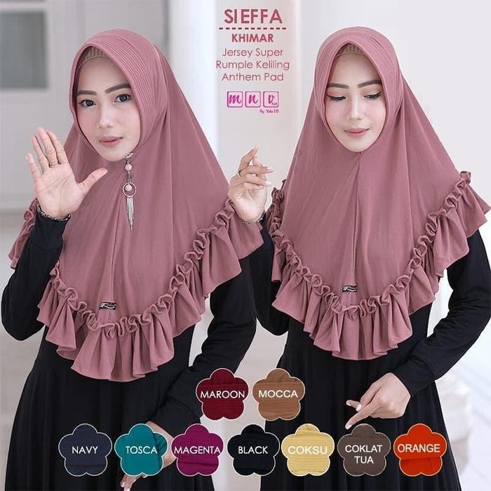 (Allthebest) HIJAB REMPEL MADU / BERGO INSTAN PET / KERUDUNG JERSEY REMPEL KRIWIL