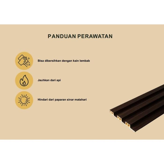 Wood Panel WPC / Wall Panel PVC / Kisi Kisi Kayu / Dinding Motif Kayu 3D WALLPANEL PVC kayu