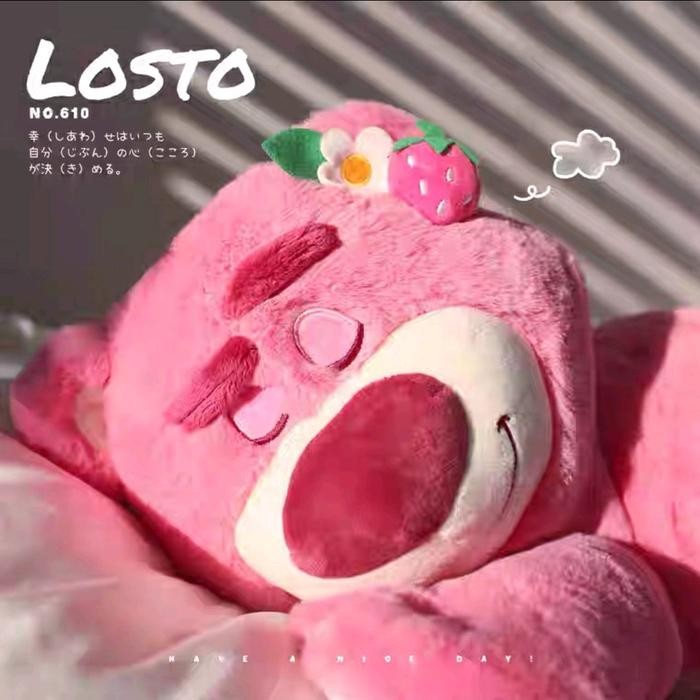 Boneka Lotso Gembul Wangi Strawberry Disney Karakter