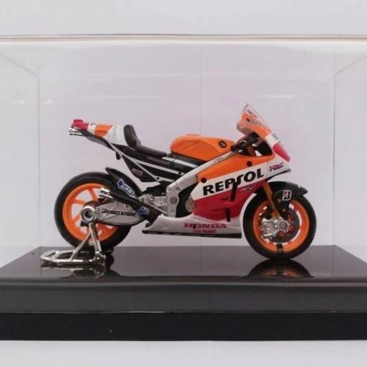 Box akrilik miniatur motor skala 1:18 (hanya box,tanpa miniatur)