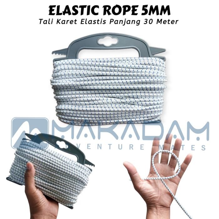 Tali Karet Elastis String Elastic Rope 5Mm