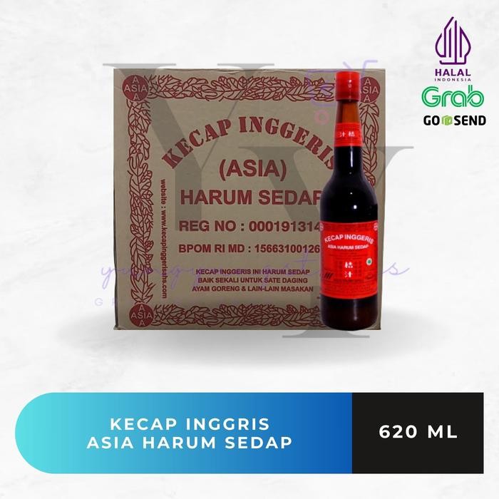 

1 Dus Isi 12 Botol Kecap Inggris Asia Harum Sedap 620 ml