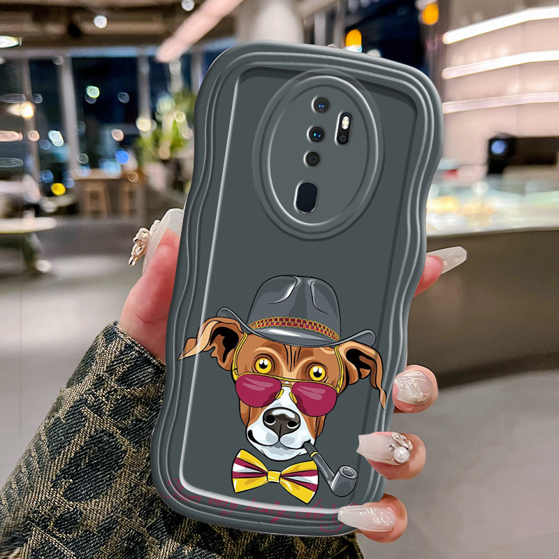 Casing Hp Untuk OPPO A5 2020 A9 2020 Case Casing Graffiti Anjing HP Kesing gelombang Cesing Silikon 