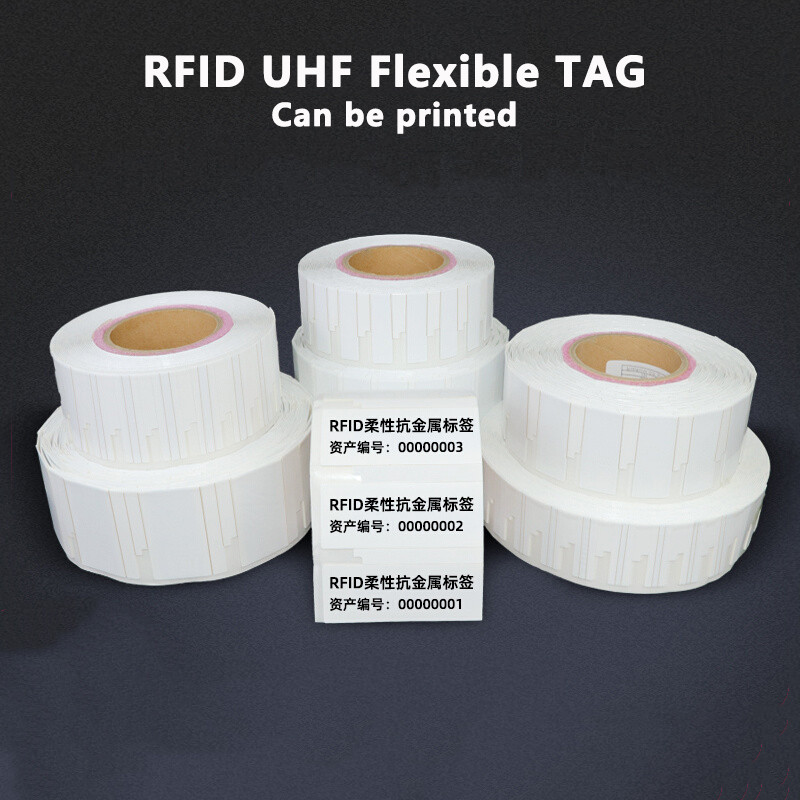 RFID UHF Tag Flexible Anti metal Sticker 18000-6C 860-960MHz RFID UHF Sticker Electronic Smart label
