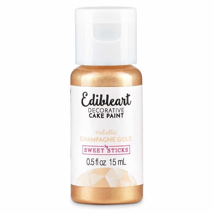 

Champagne Gold Edible Art Paint Sweet Sticks Cake Kue Pewarna 15 ml