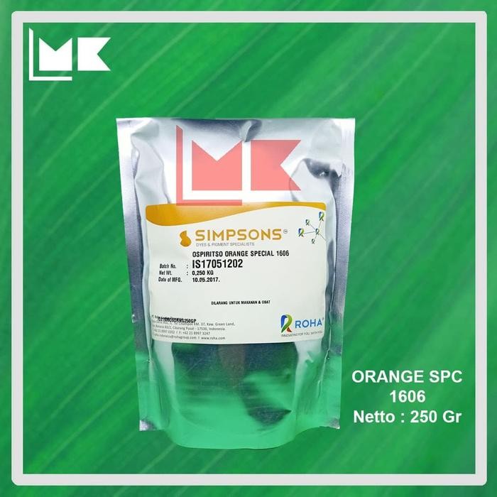 

Pewarna ORANGE Minyak/Oil Oranye Spc kode: 1606 (Oil Base) 250Gram