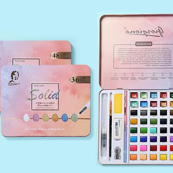 

Giorgione Watercolor Tin Case 48 Clr (36 Basic Clr +12 Starry Clr)