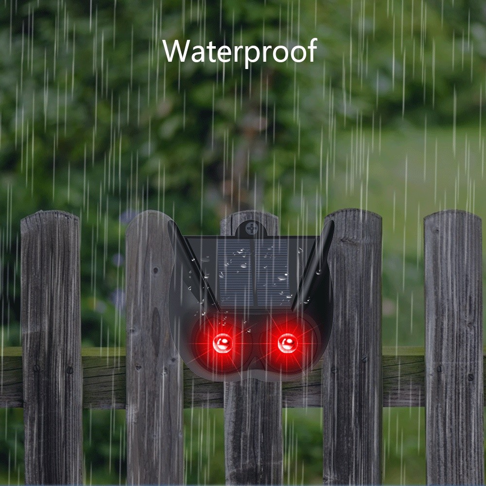 Solar Animals Repellent automatic charge in daytime & Auto Work at night Waterproof IP67