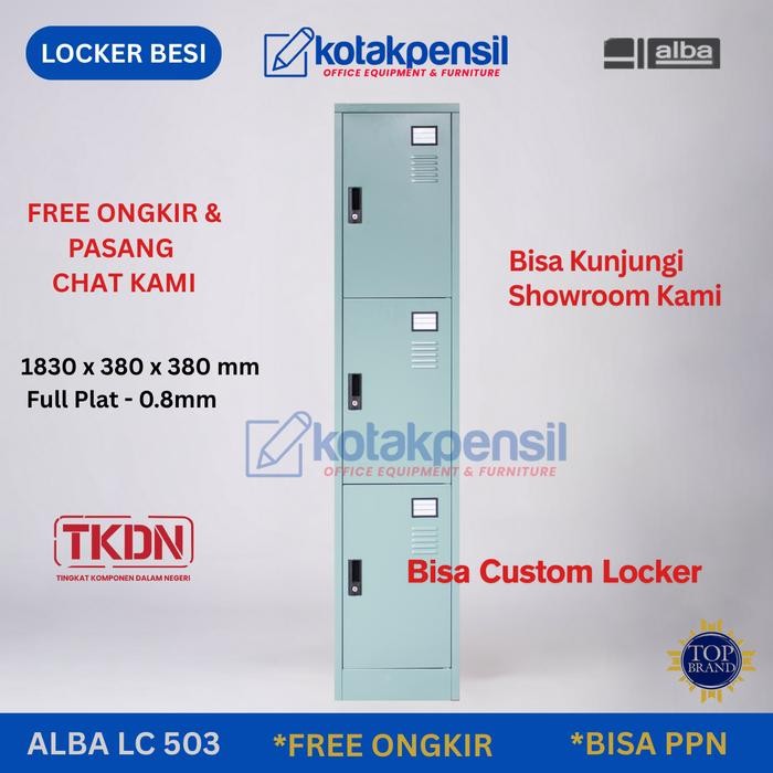 

Locker Alba LC 503 3 Pintu / Lemari Loker Free Ongkir Jakarta