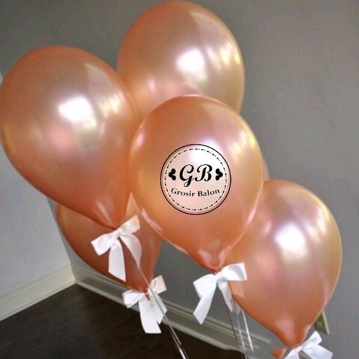 1 Pack Isi 100Pcs Balon Latex Metalik / Balon Latex Metalik 12 Inch / Balon Dekorasi Latex Metalik