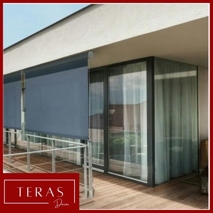 krey plastik outdoor / tirai gulung berkualitas by dnex elite