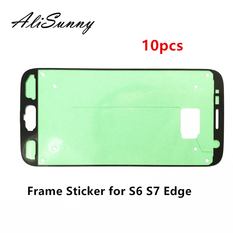 AliSunny 10pcs LCD Frame Sticker for Samsung Galaxy S6 G920 S6 Edge S7 G930 S7 Edge S8 Plus Front Be