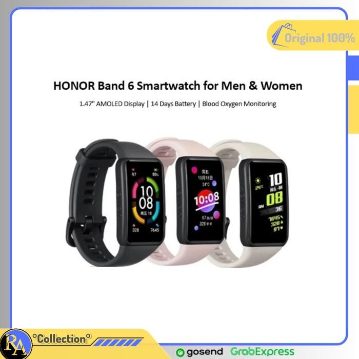 Honor Band 6 Smart Watch 1.47" Amoled Display Sp02 Monitor -