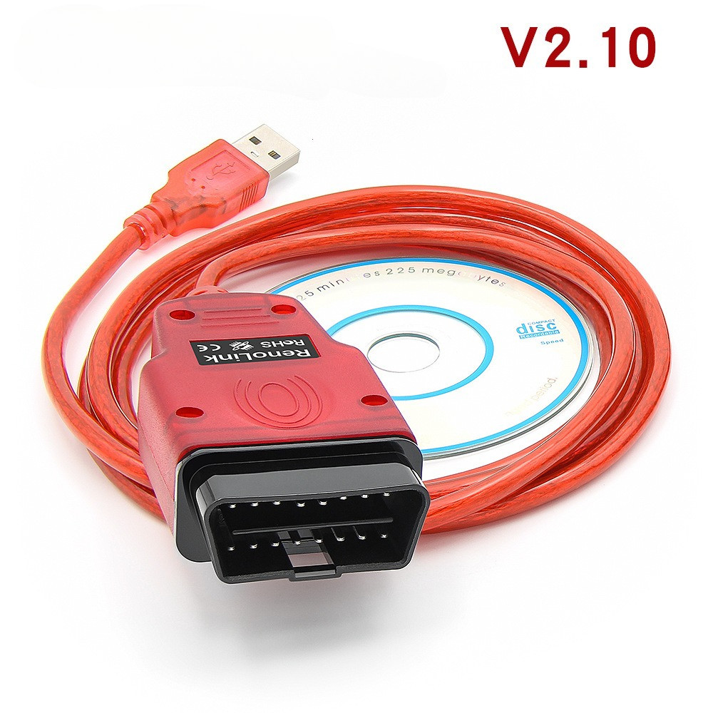 2025 Renolink V2.10 Obd2 Ecu Programmer Tool Ecu Key Coding Ecm Reno Link For Renault Obdii Car