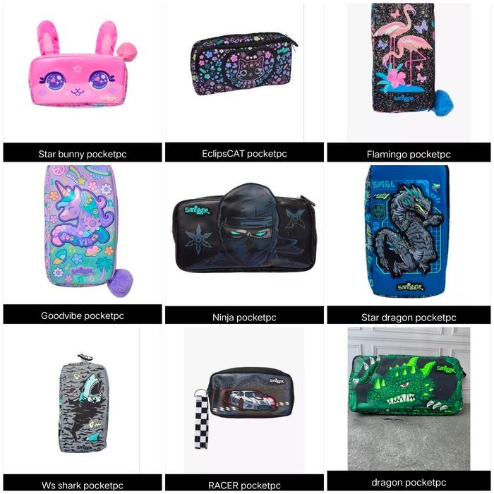 

SMIGGLE POCKET PENCIL CASE BEST BUDZ CHARACTER / KOTAK PENSIL SMIGGLE/