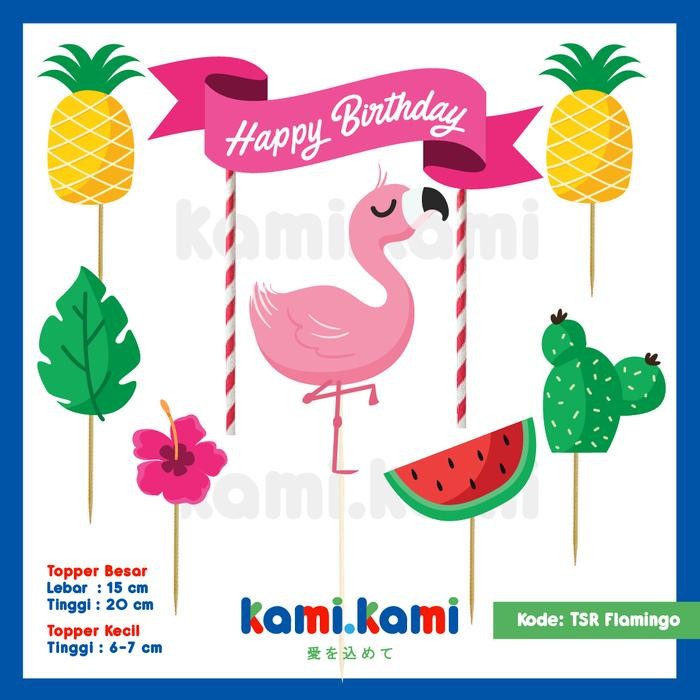 Cake Topper Flamingo