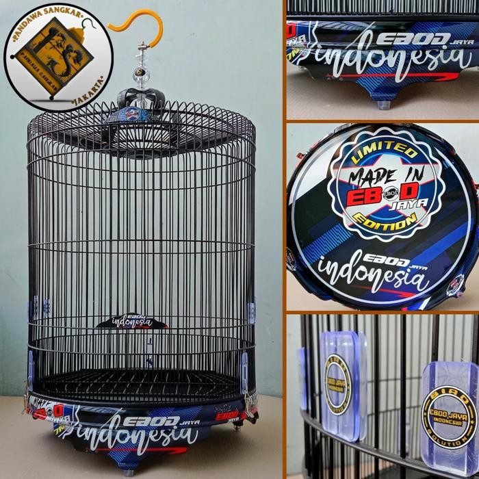 SANGKAR/KANDANG MURAI EBOD JAYA PVC DECAL EBOD INDONESIA BIRU