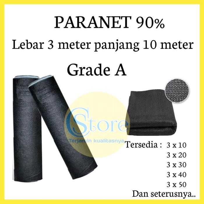 Paranet 90% Lebar 3 meter panjang 10 meter