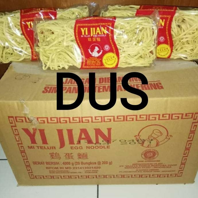 

Mie Telur Yi Jian Lebar isi 20pcs Per-Dus