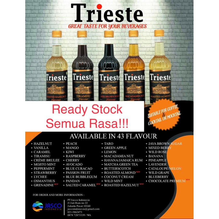 

Sirup Trieste Salted Caramel Flavour