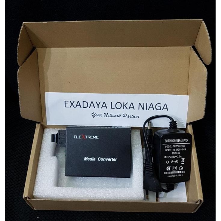 Terlaris Flextreme FL-8110GSA-11-20-AS Converter Gigabit to Fiber SC SingleMode SALE