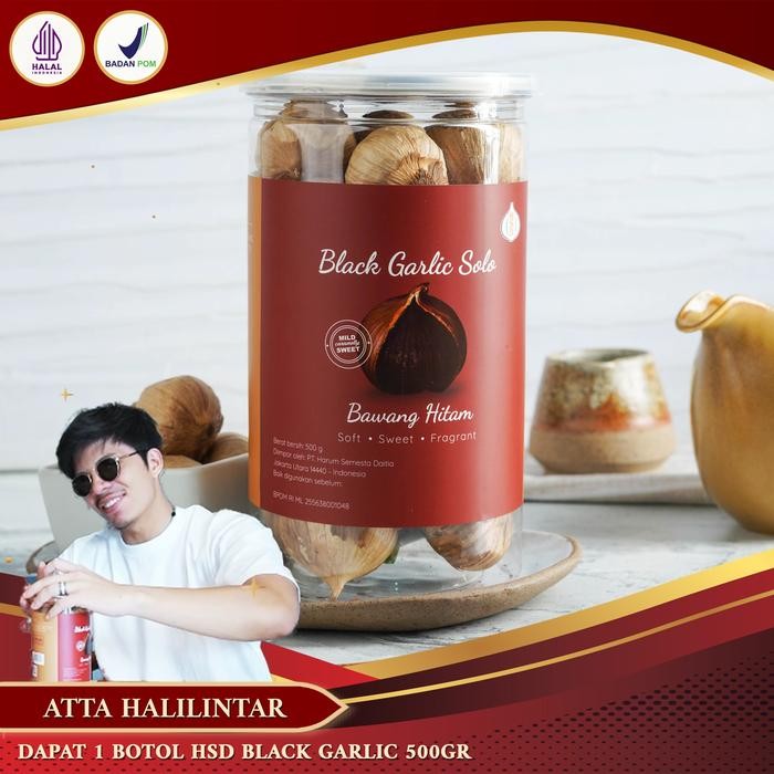 

Black Garlic HSD 500 Gr / Bottle, Bawang Hitam Toples Spice V2
