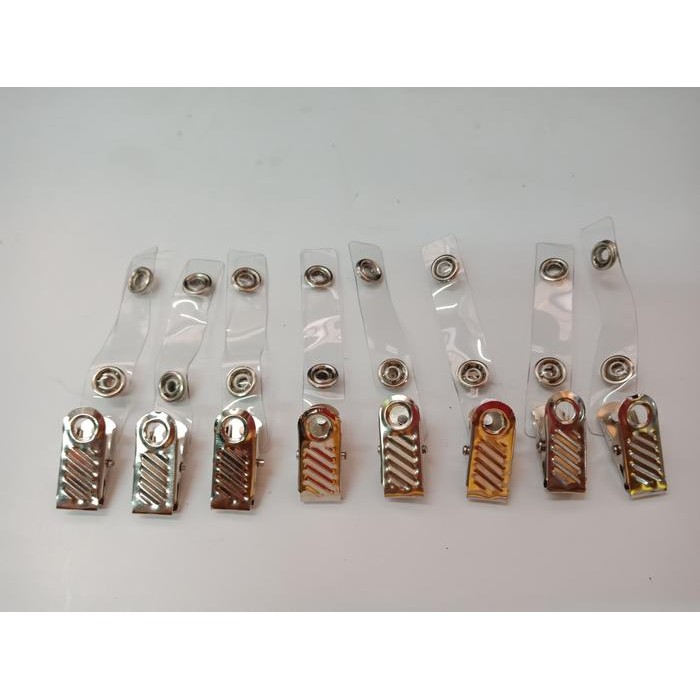 

Jepit Id Card / JEPIT GARIS (1Pack isi 100pcs)