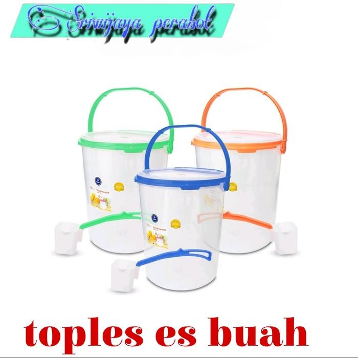 Toples Shinpo Plastik Tempat Penyimpanan Minuman + Gayung 20 Liter