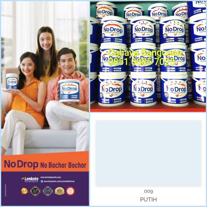 PROMO NO DROP PUTIH 009 Cat Waterproofing 4 Kg - NoDrop Galon 4Kg Putih