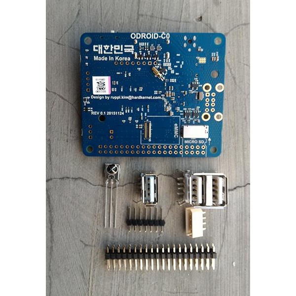 ODROID C0 1.5GHZ QUAD CORE MINI PC W/ CONNECTOR PACK TERMURAH
